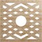 Ekena Millwork Chevron Wood Fretwork Pierced Ceiling Medallion, Red Oak, 16"OD x 4 1/8"ID x 1/4"T CMWP16X16X0250CHRO - alternate 1